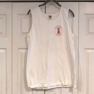 White comfort colors tank top. Size small.